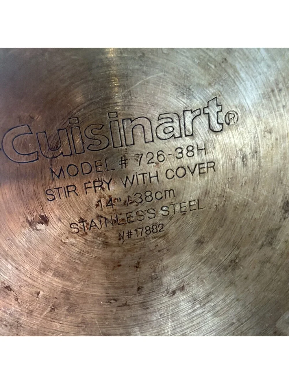 Genuine Cuisinart 726-38H Chef's Classic 14 Inch Stir-Fry Pan - 14